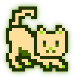 MoonCat #24525 (0x00e36a9d0e)