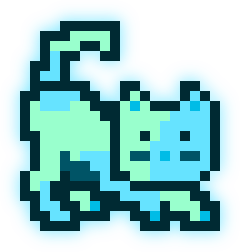 MoonCat #12003 (0x00ff64e3ff)